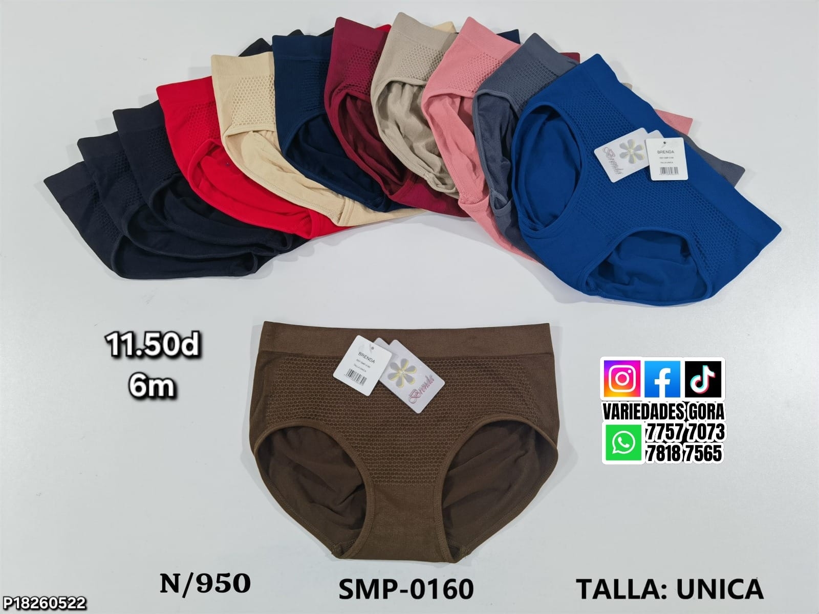 PANTY PARA DAMA TALLA UNICA P18