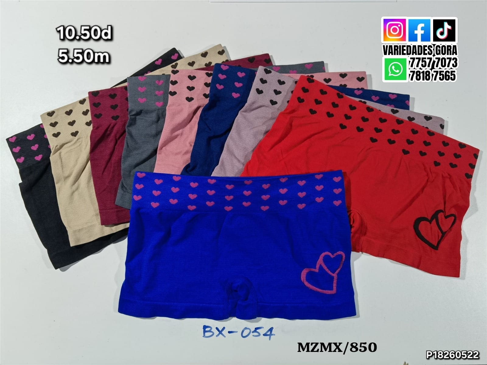 BOXER PARA DAMA TALLA UNICA P18
