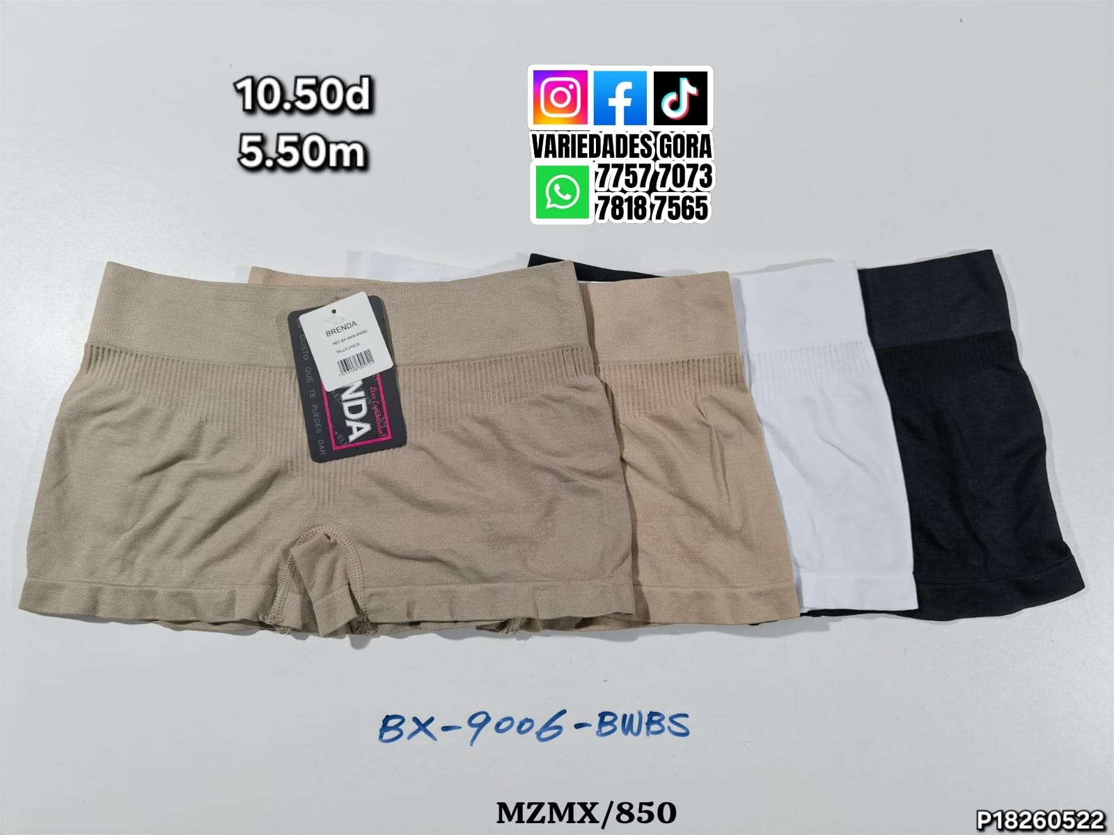 BOXER PARA DAMA TALLA UNICA P18