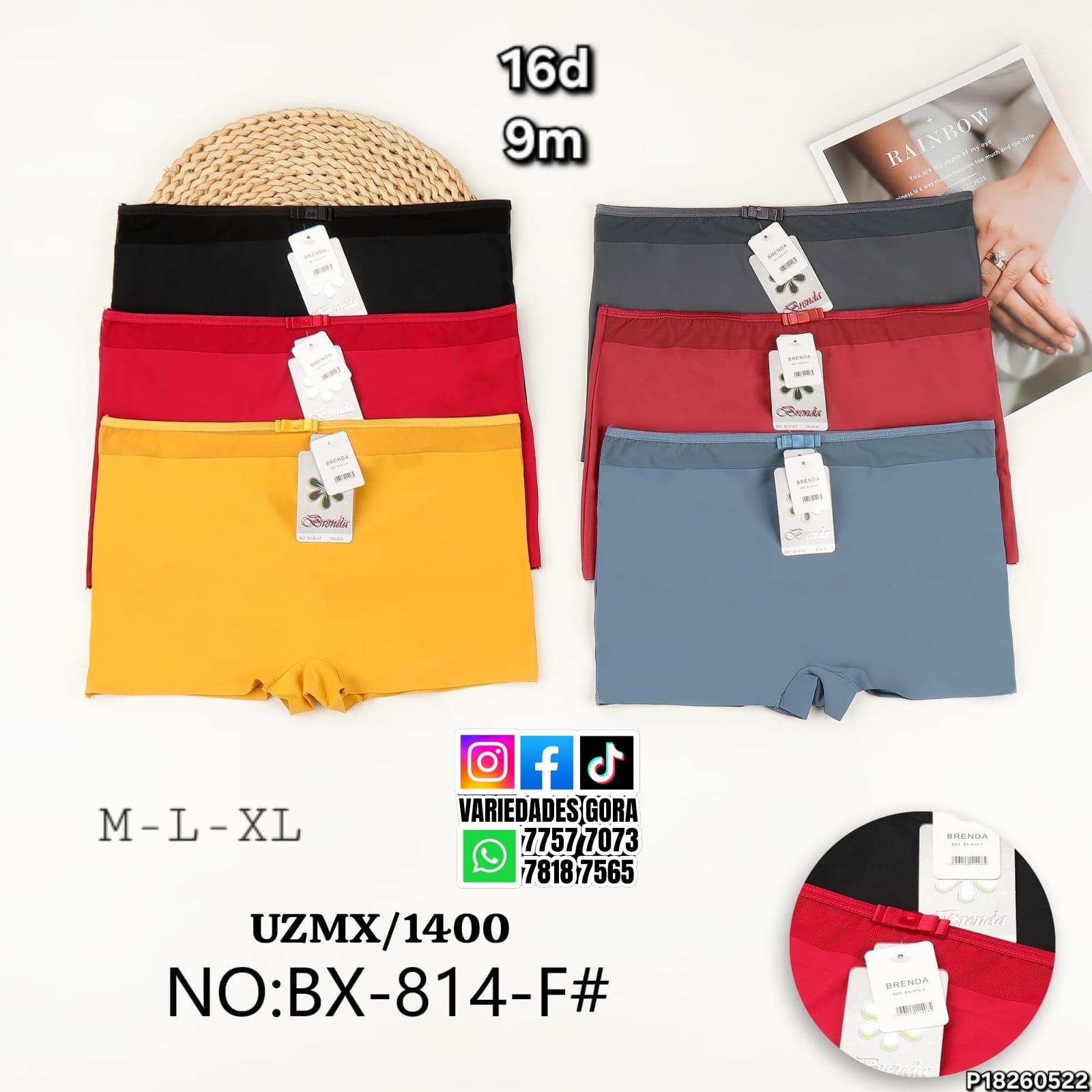 BOXER DAMA M-L-XL P18