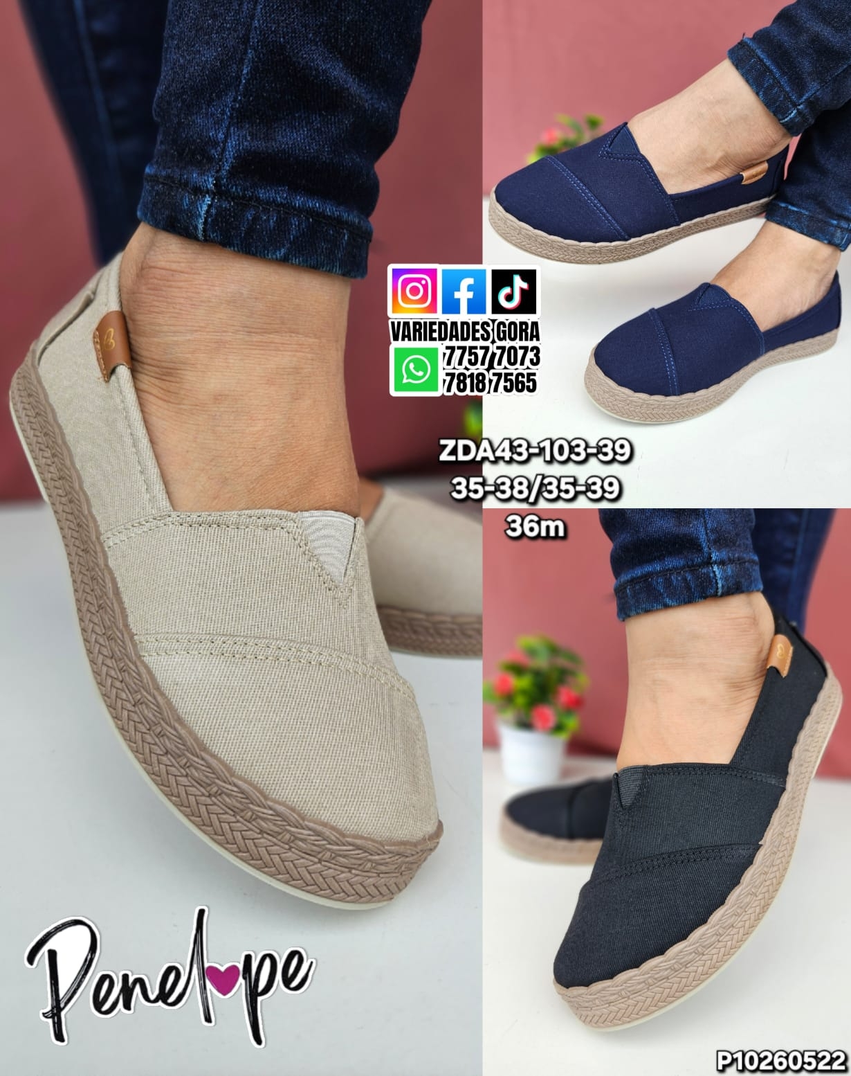 ZAPATO DAMA PENELOPE 35-40 P10