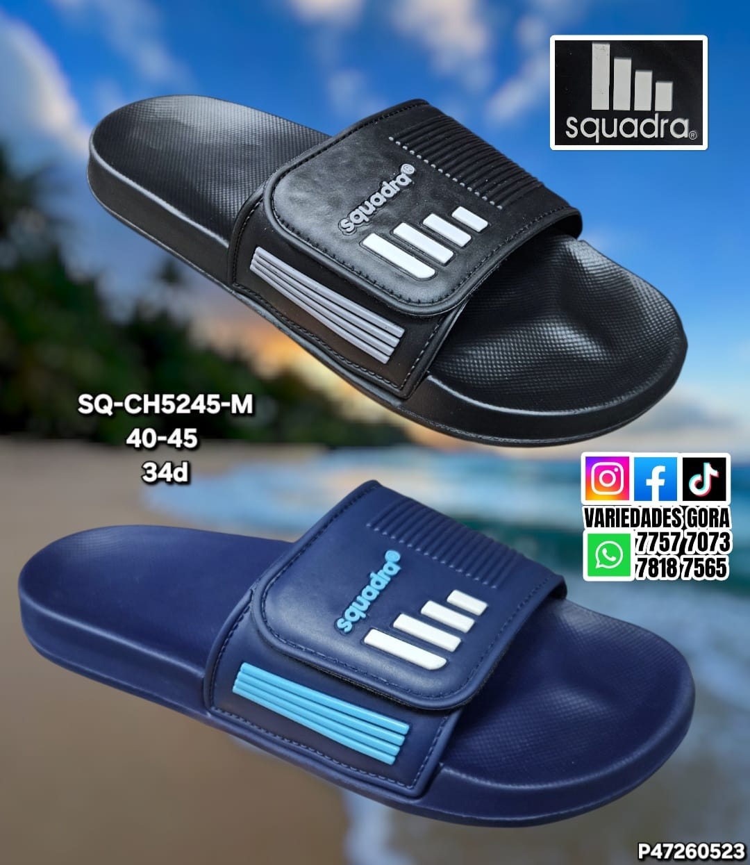 YINA HOMBRE SQUADRA 40-45 DE METER P10