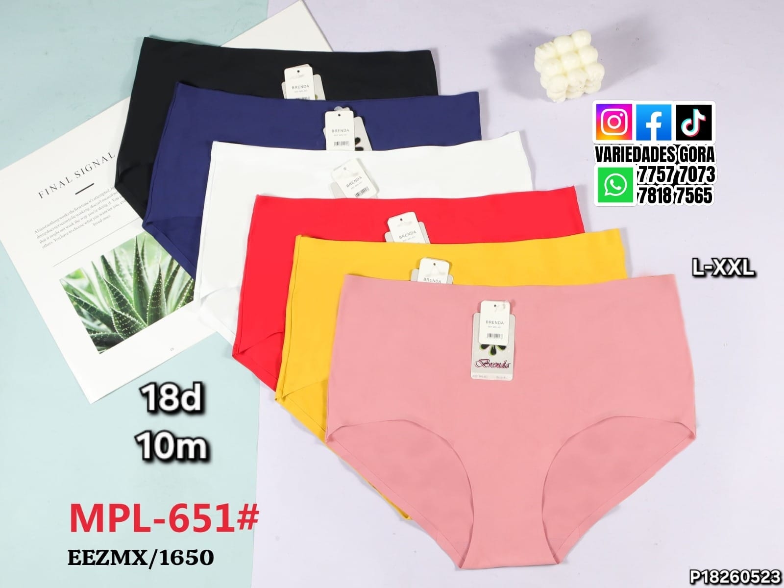 PANTY DAMA BRENDA L-XXL P18