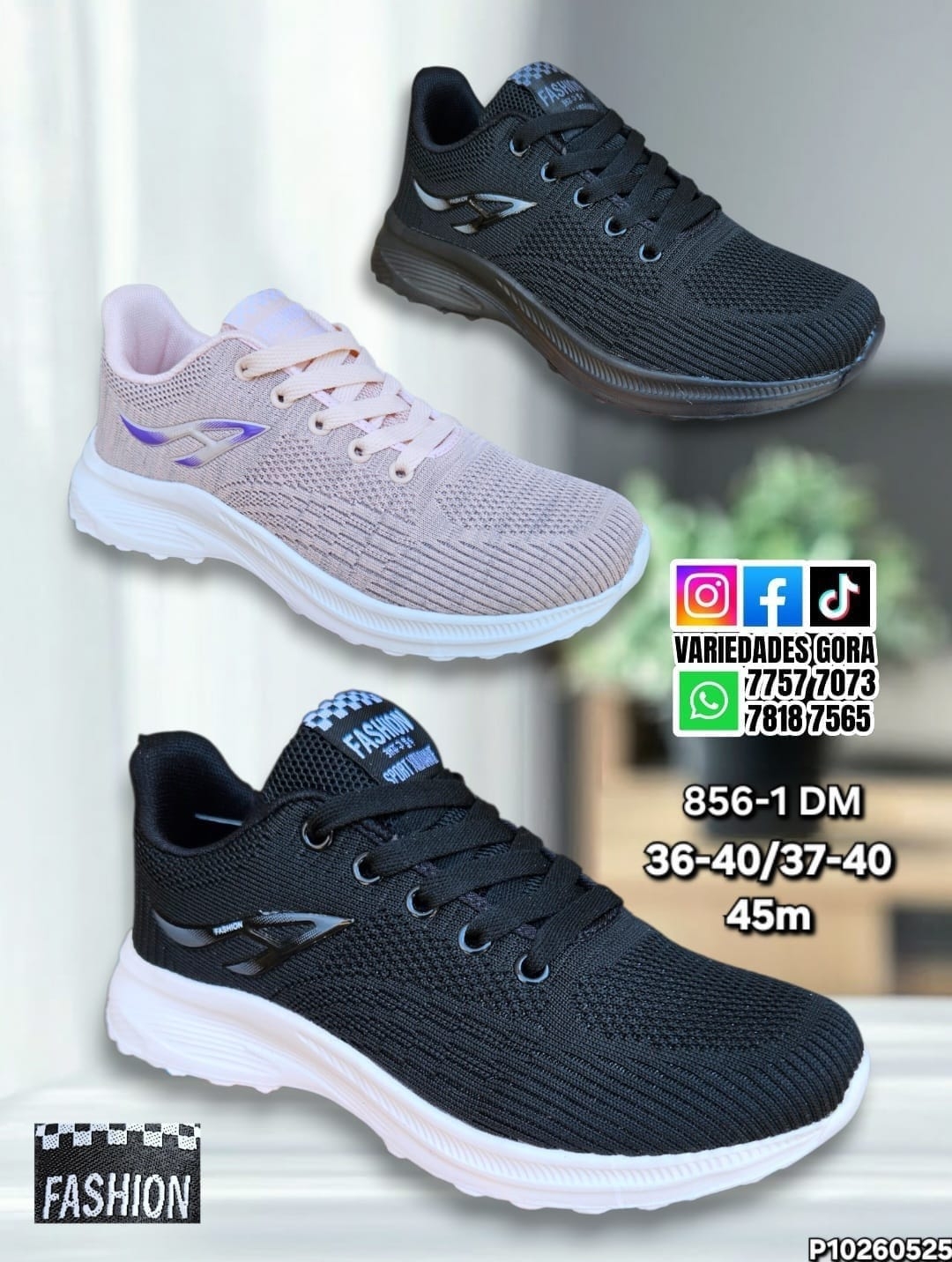 ZAPATO TENIS DAMA FASHION 36-40 P10