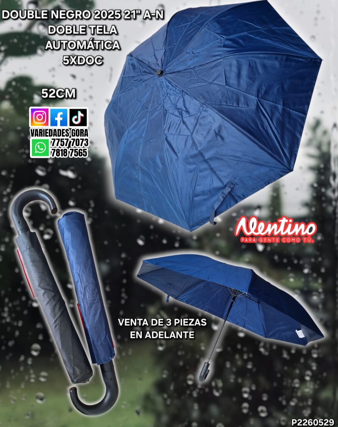 SOMBRILLA 52CM ALENTINO A/N P2