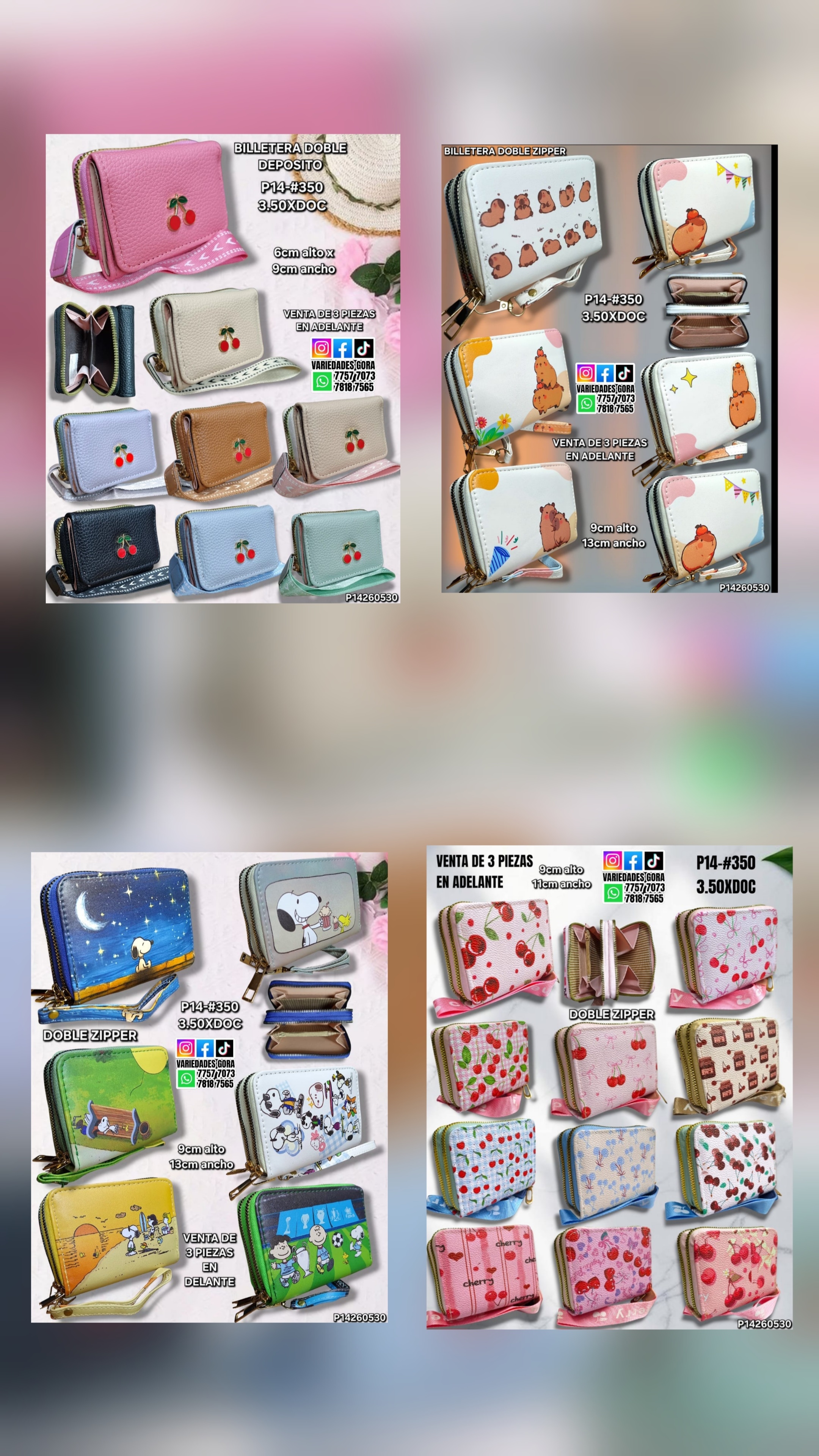BILLETERA DAMA DOBLE DEPOSITO 6ALX9AN P14