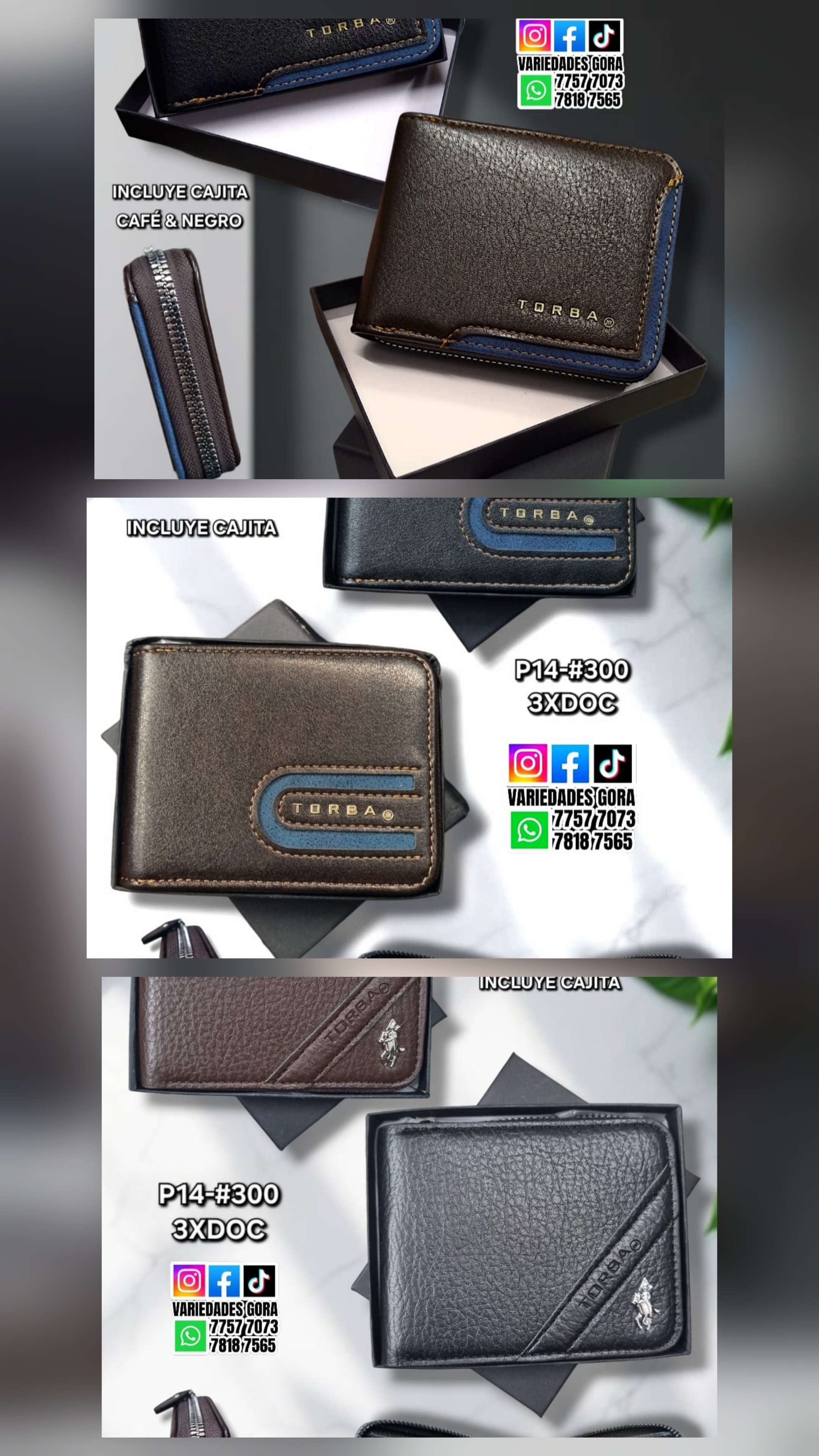 BILLETERA HOMBRE GENERAL SURTIDO P14