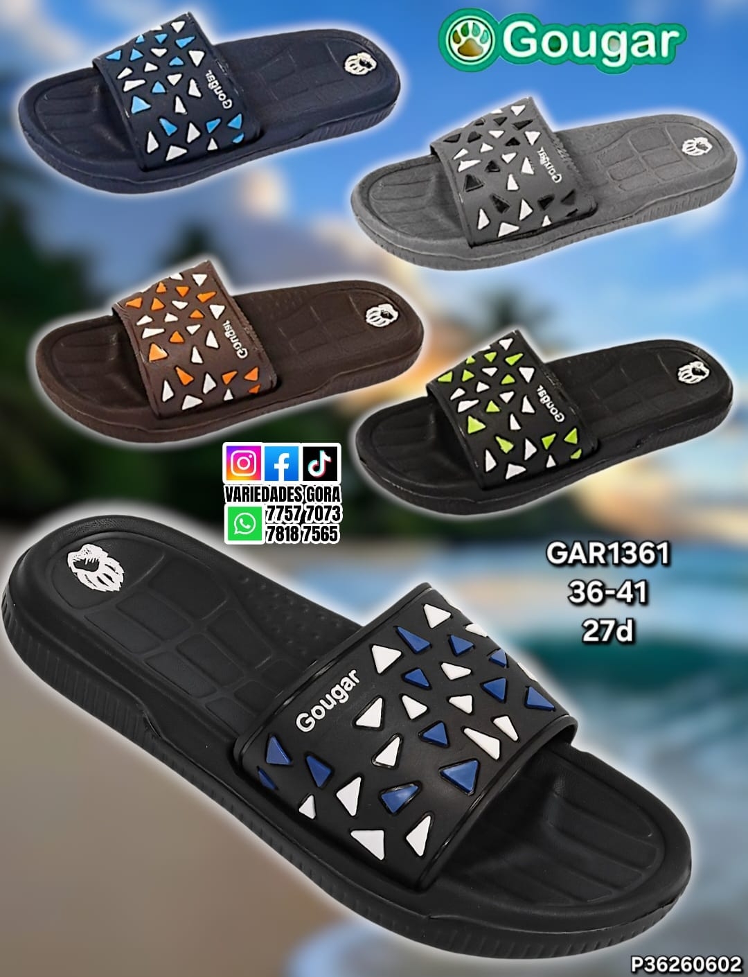 YINA METER HOMBRE 36-41 GOUGAR P36