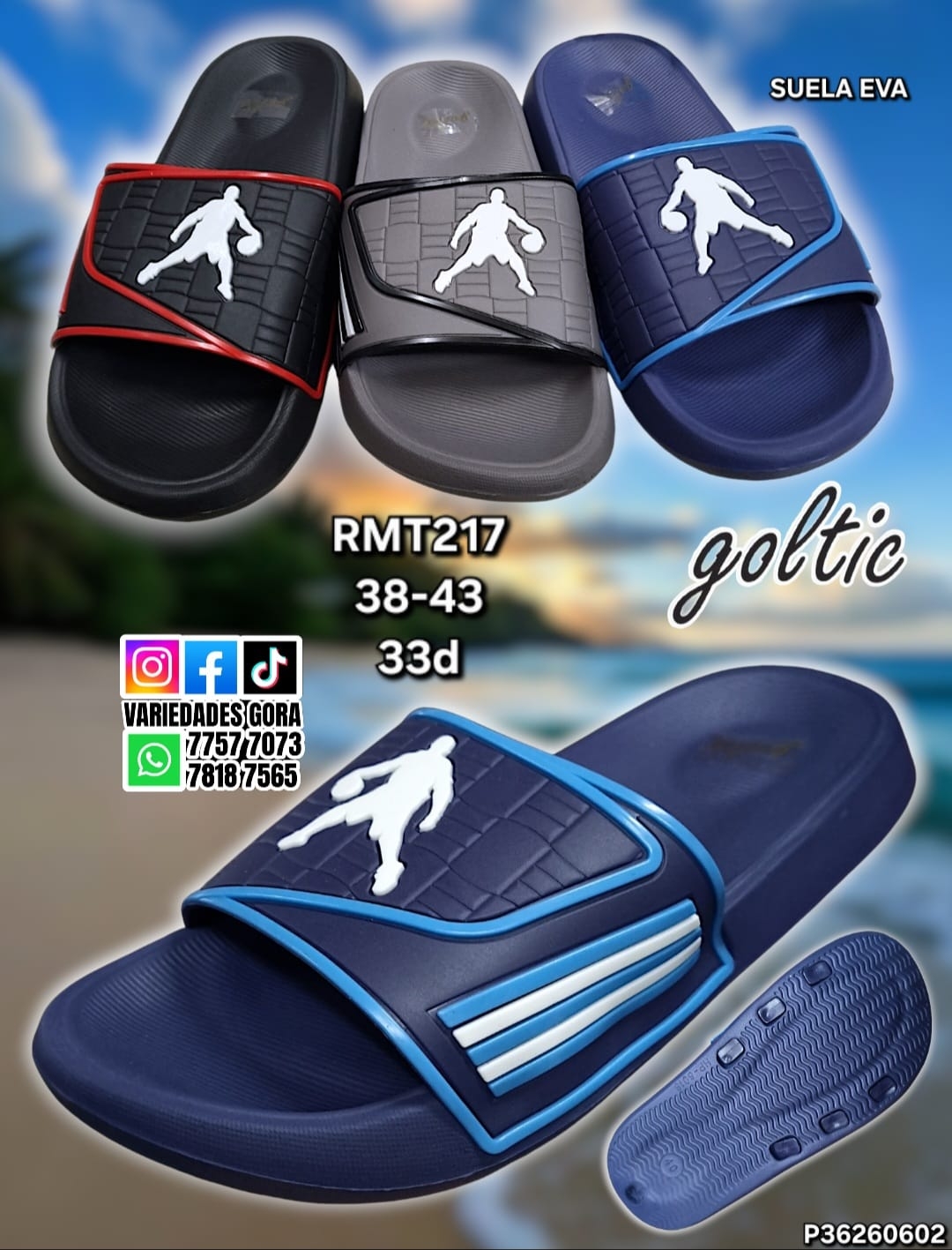 YINA HOMBRE GOLTIC 38-43 DE METER P36