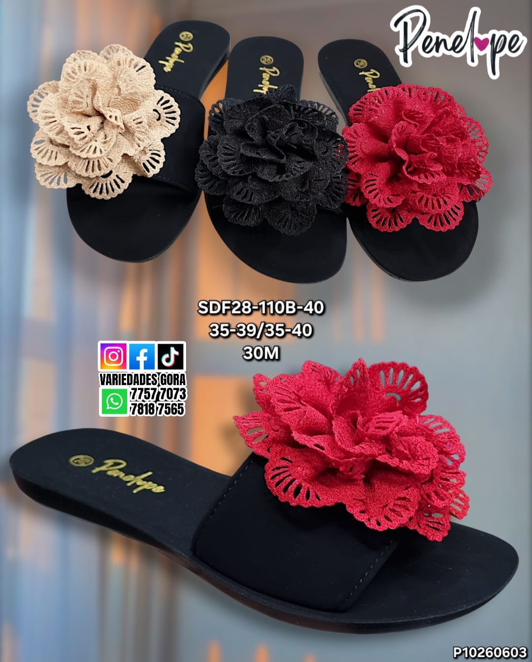 SANDALIA DAMA PENELOPE 35-40 P10
