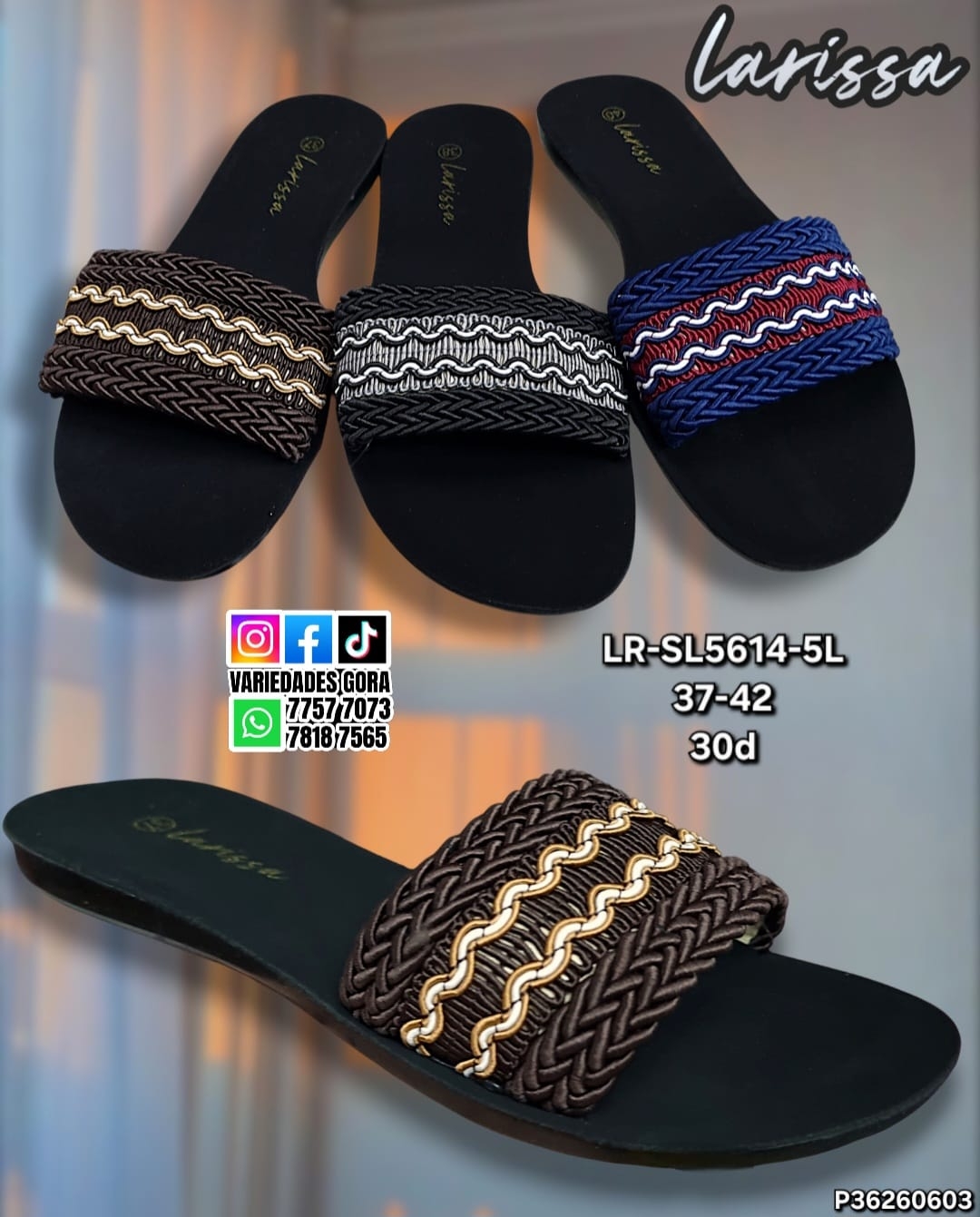 SANDALIA DAMA LARISA EN BOLSA 37-42 P36