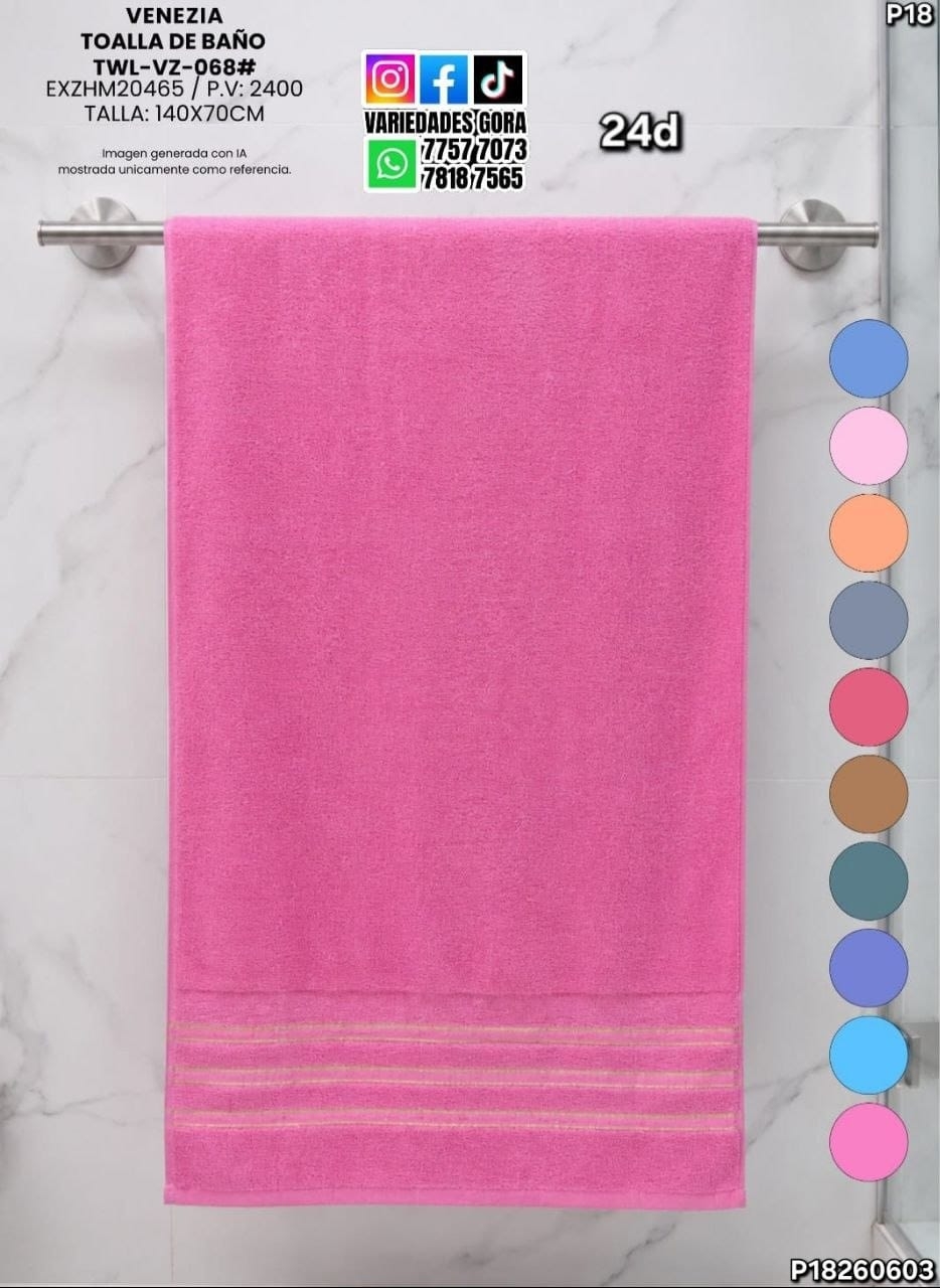 TOALLA DE BAÑO  VENEZIA P18