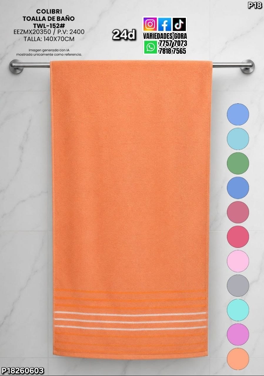 TOALLA DE BAÑO COLIBRI P18