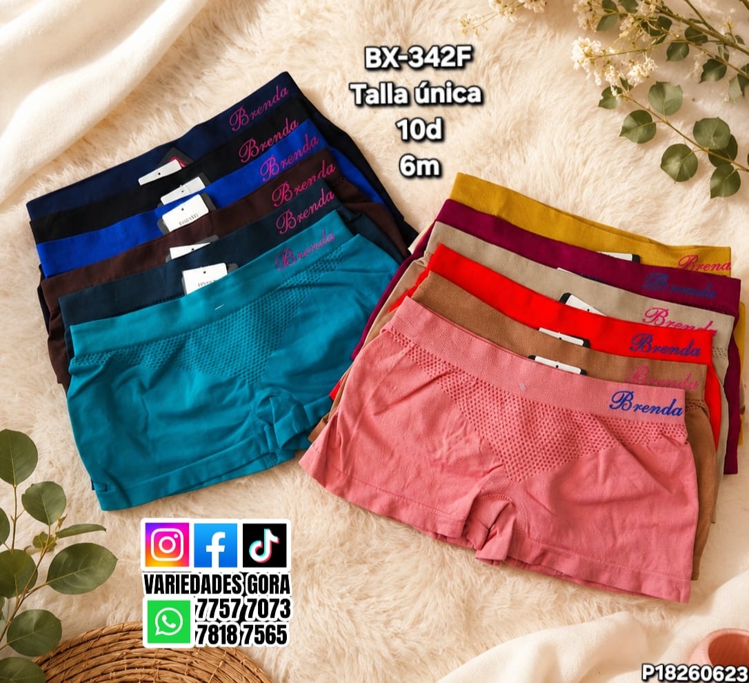 BOXER PARA DAMA TALLA UNICA  P18