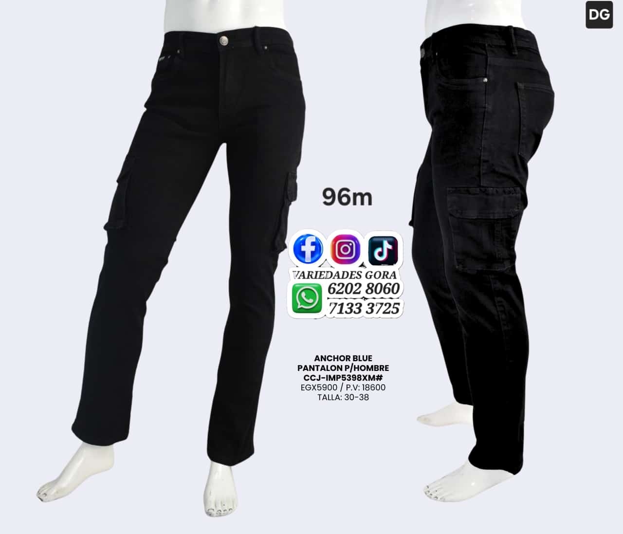 ANCHOR BLUE ROPA-PANTALON-HOMBRE 30-38