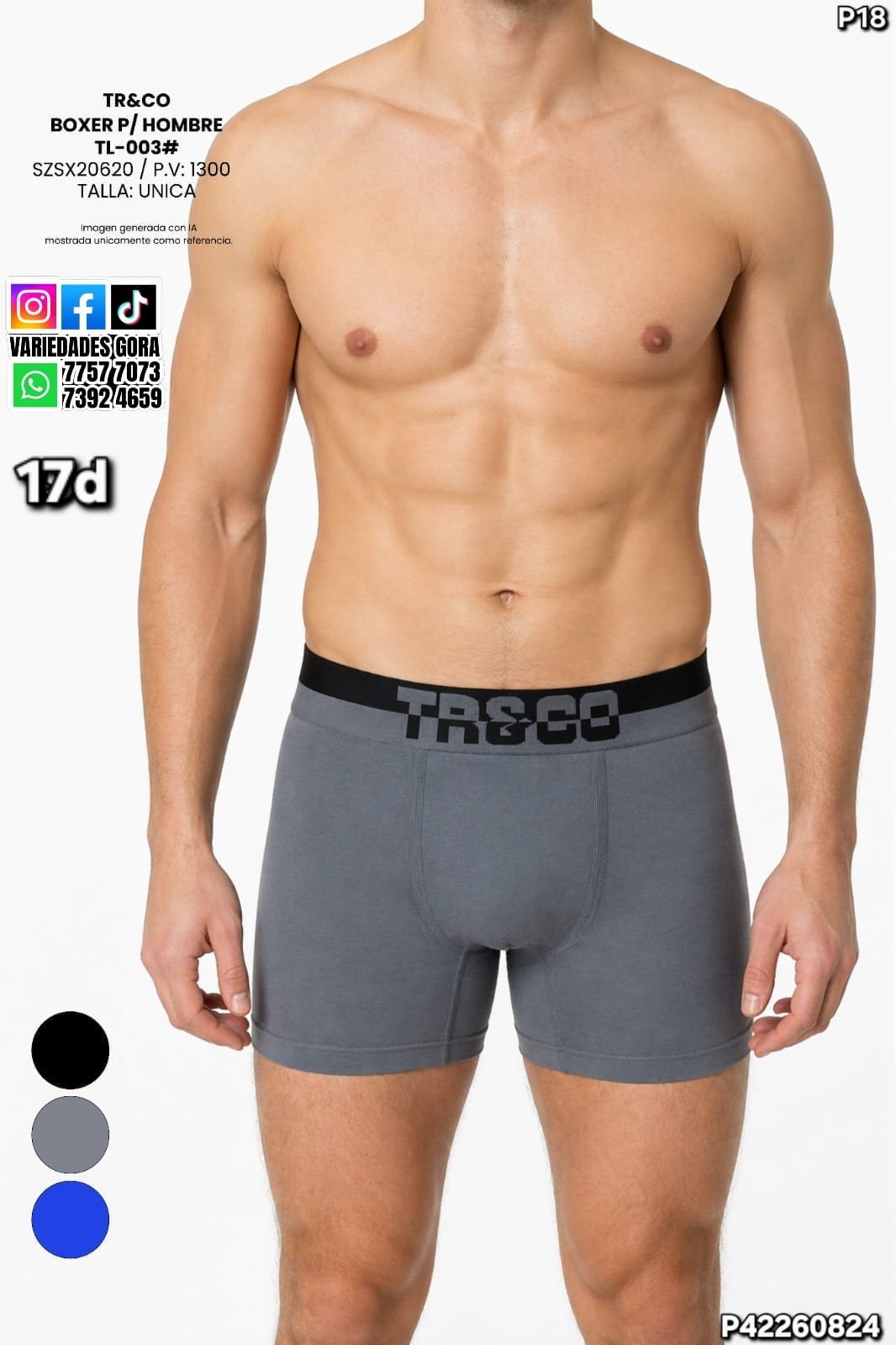 BOXER HOMBRE TREGO P18