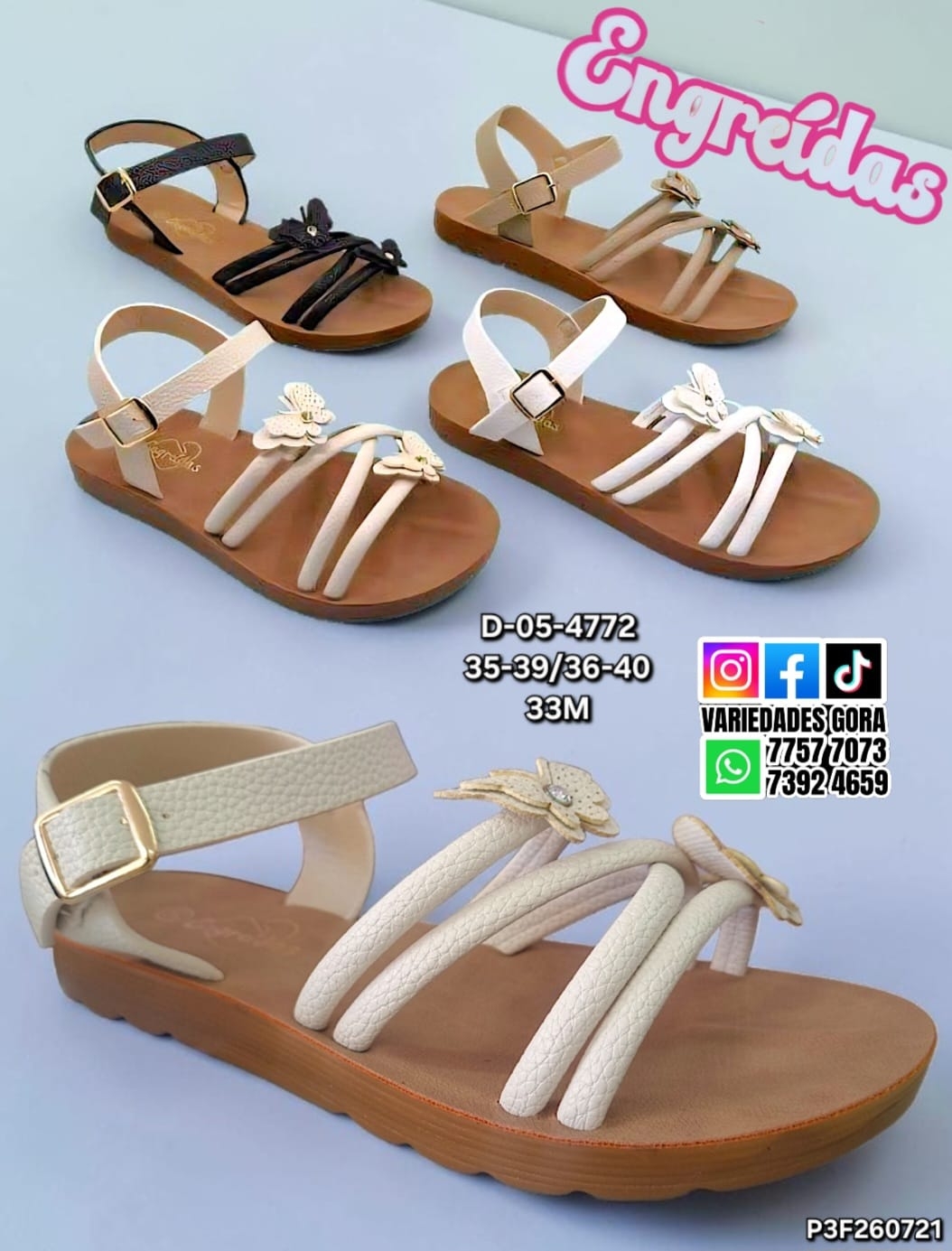 SANDALIA TALON DAMA 35-40 ENGREIDAS P3