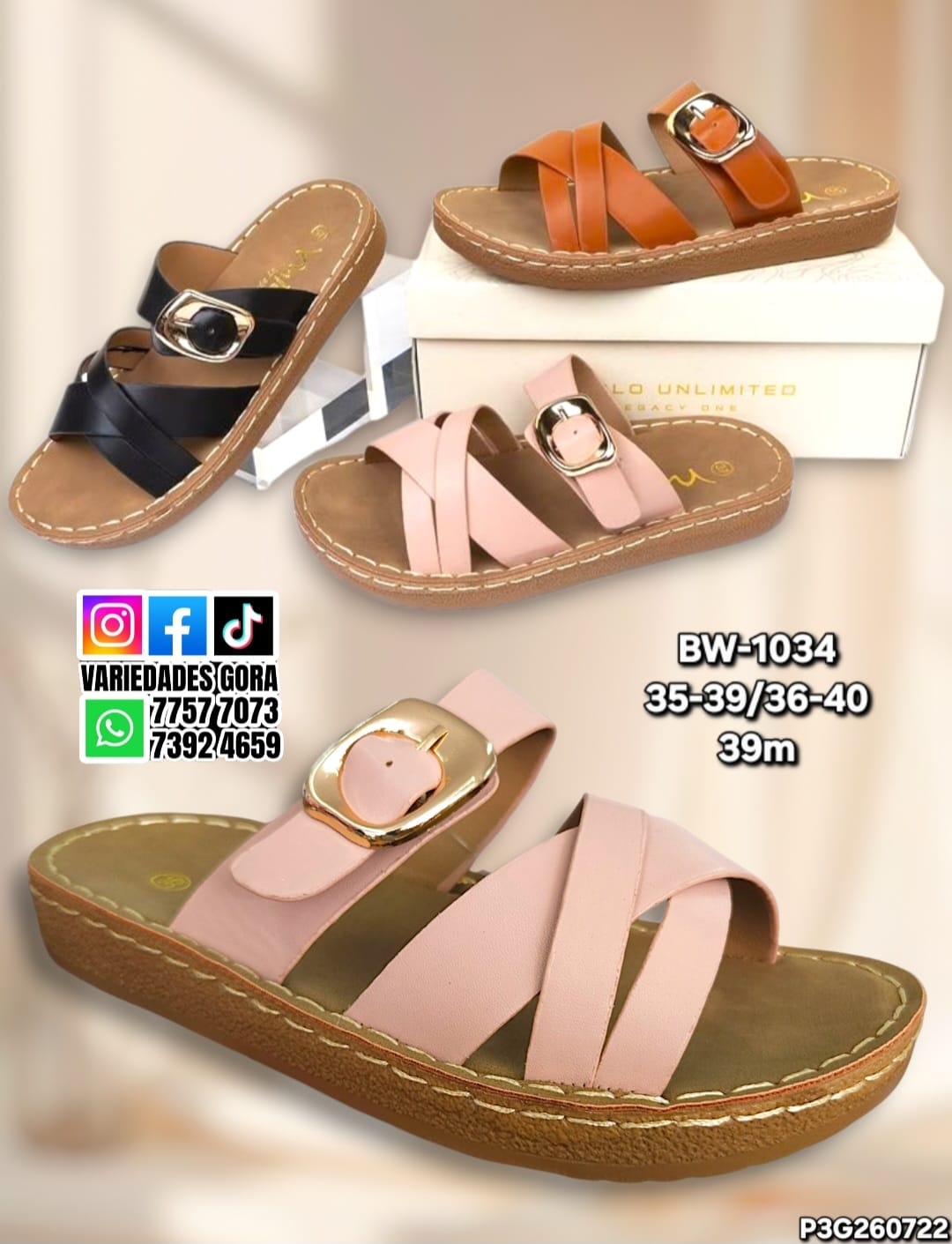 SANDALIA METER DAMA 35-40 MIA BY APOLO P3