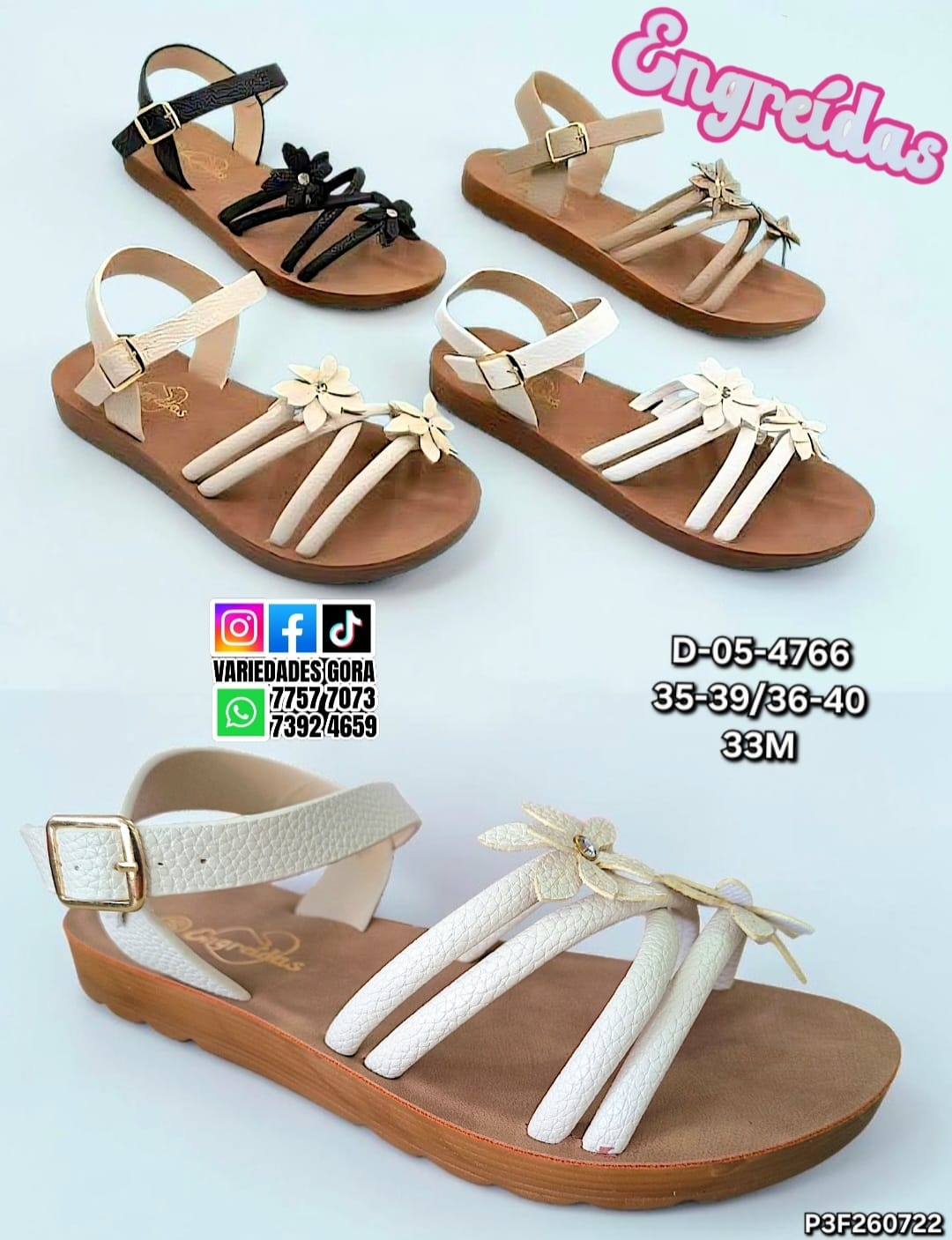 SANDALIA TALON DAMA 35-40 ENGREIDAS P3