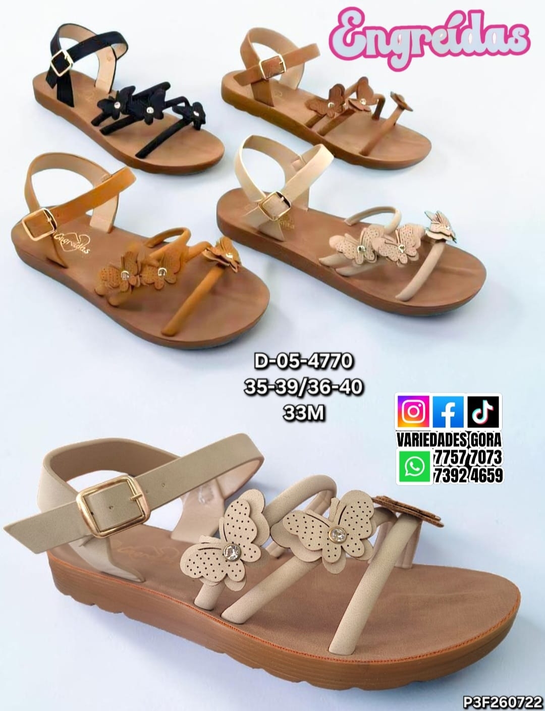 SANDALIA TALON DAMA 35-40 ENGREIDAS P3