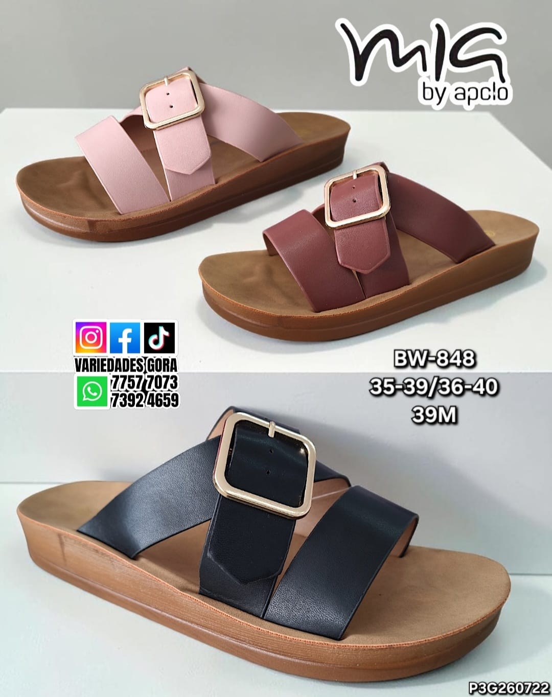 SANDALIA METER DAMA 35-40 MIA BY APOLO P3