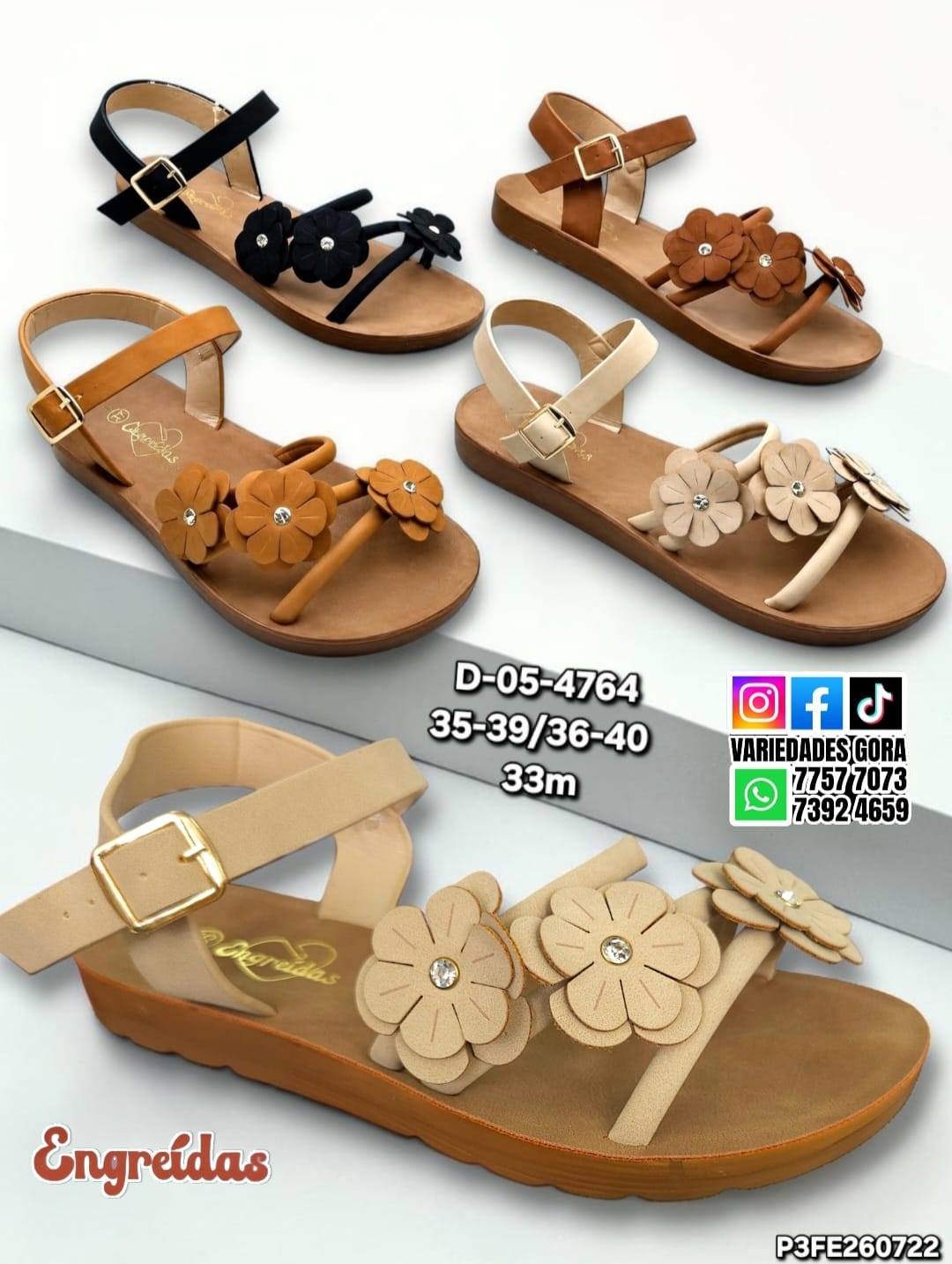 SANDALIA TALON DAMA 35-40 ENGREIDAS P3