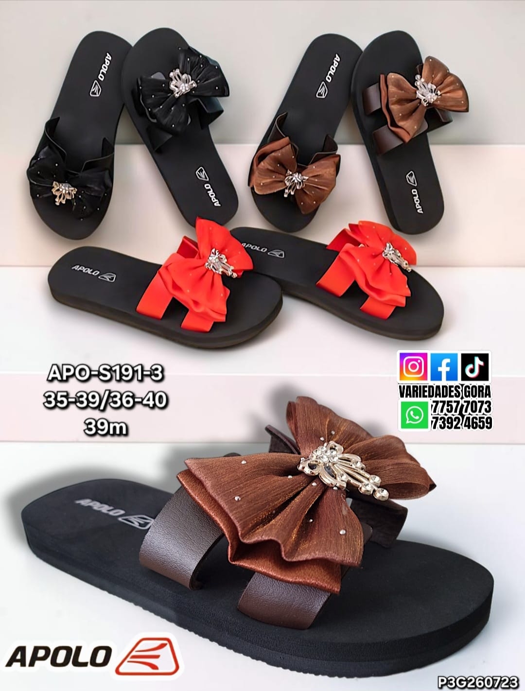 SANDALIA METER DAMA 35-40 APOLO P3