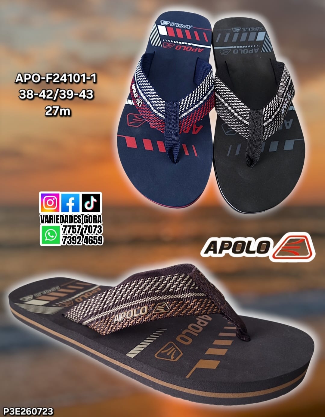 YINA DEDO HOMBRE 38-43 APOLO P3