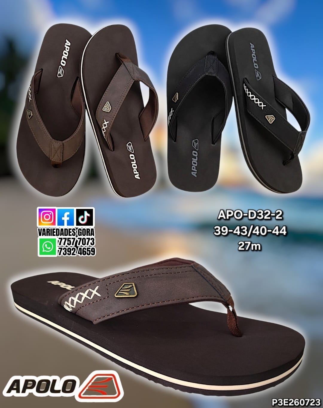 YINA DEDO HOMBRE 39-44 APOLO P3