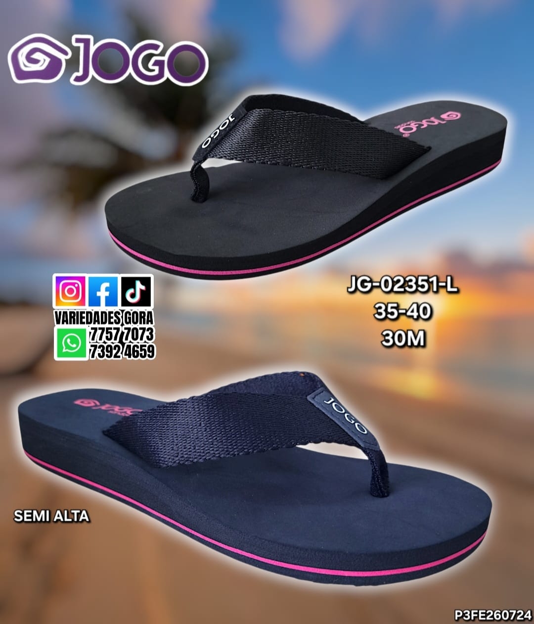 YINA DAMA JOGO 35-40 DEDO P3