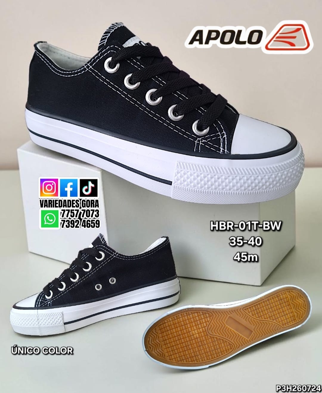 ZAPATO CASUAL UNIXE 35-40 APOLO P3
