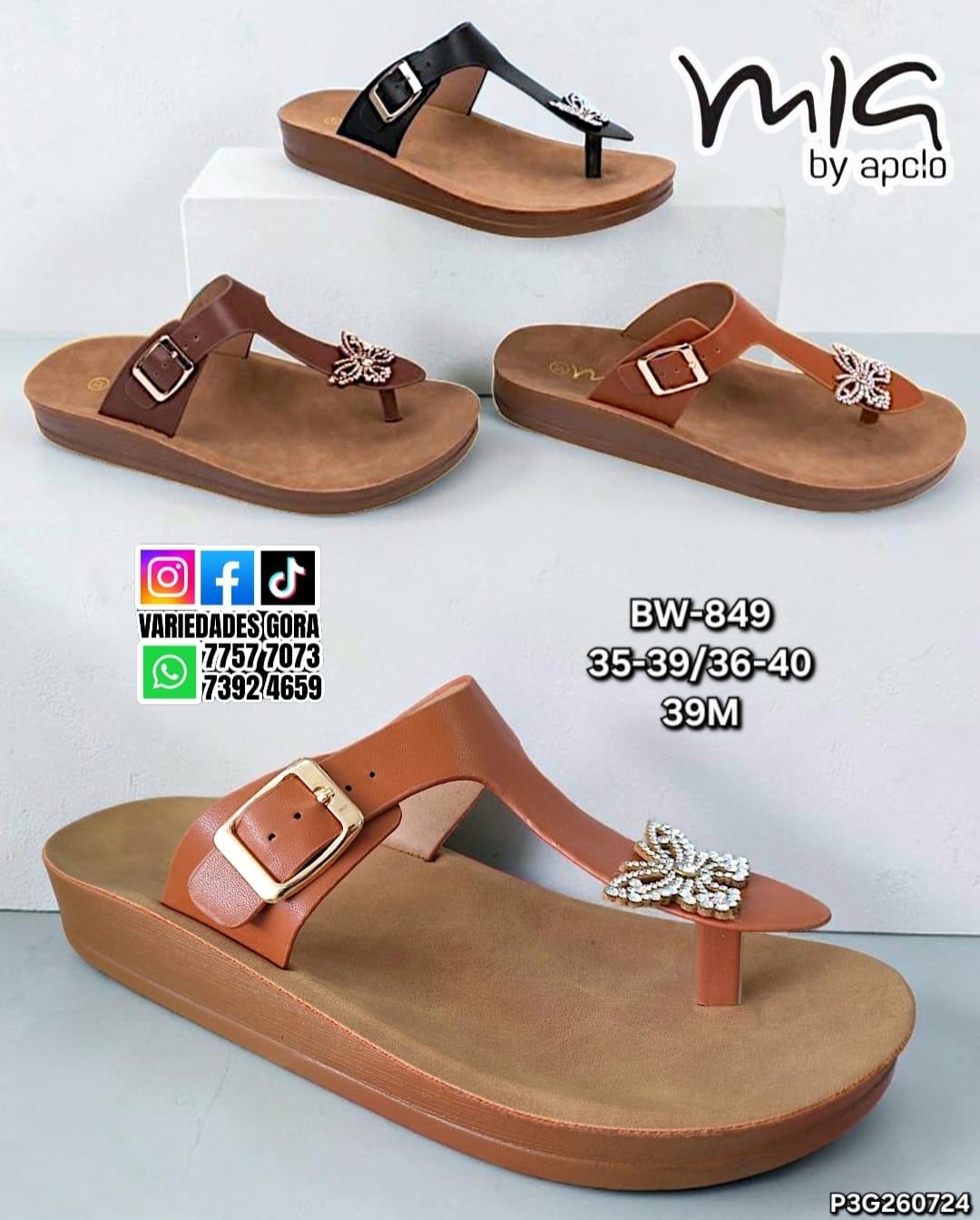 SANDALIA METER DAMA 35-40 MIA BY APOLO P3