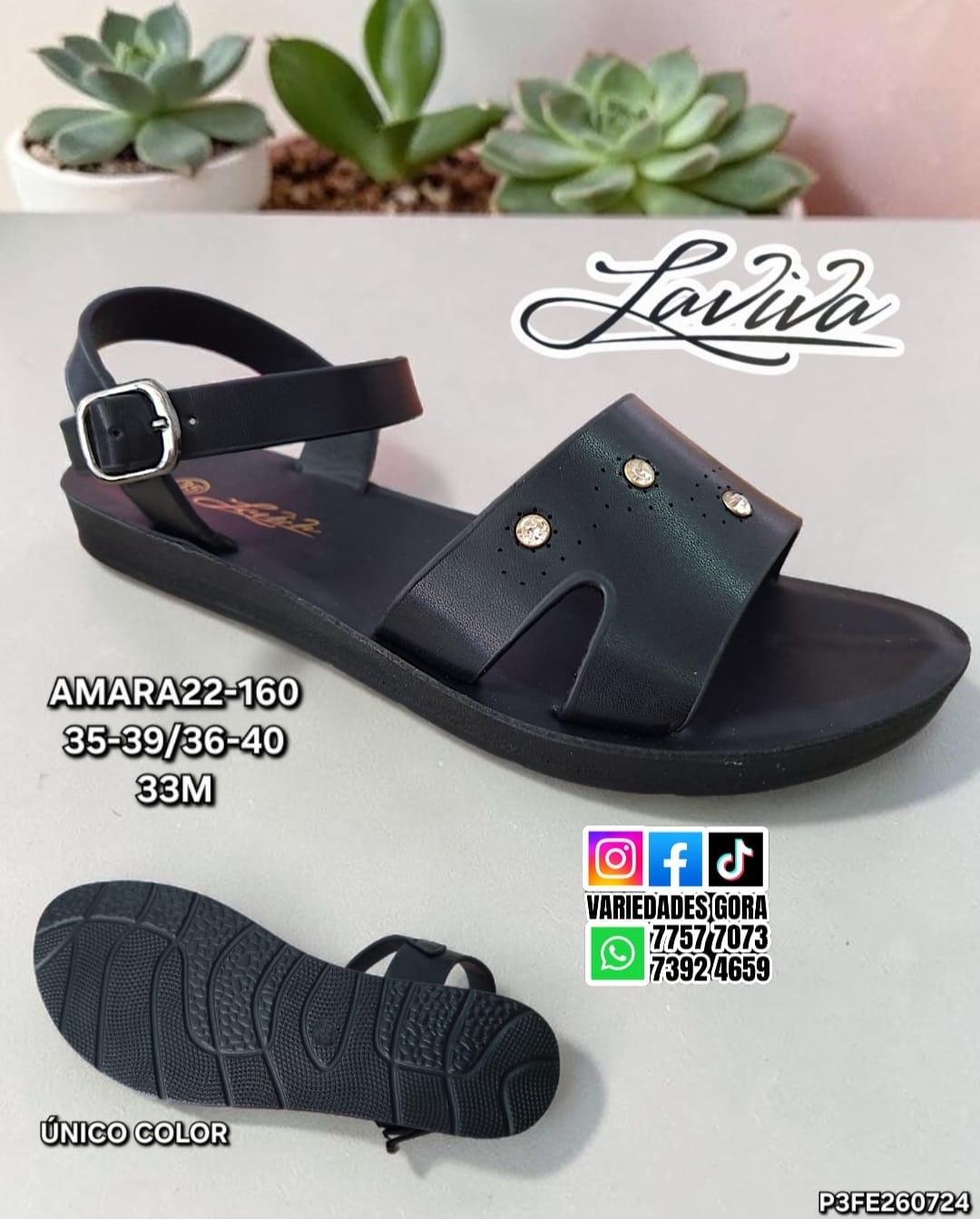 SANDALIA TALON DAMA 35-40 LAVIVA P3