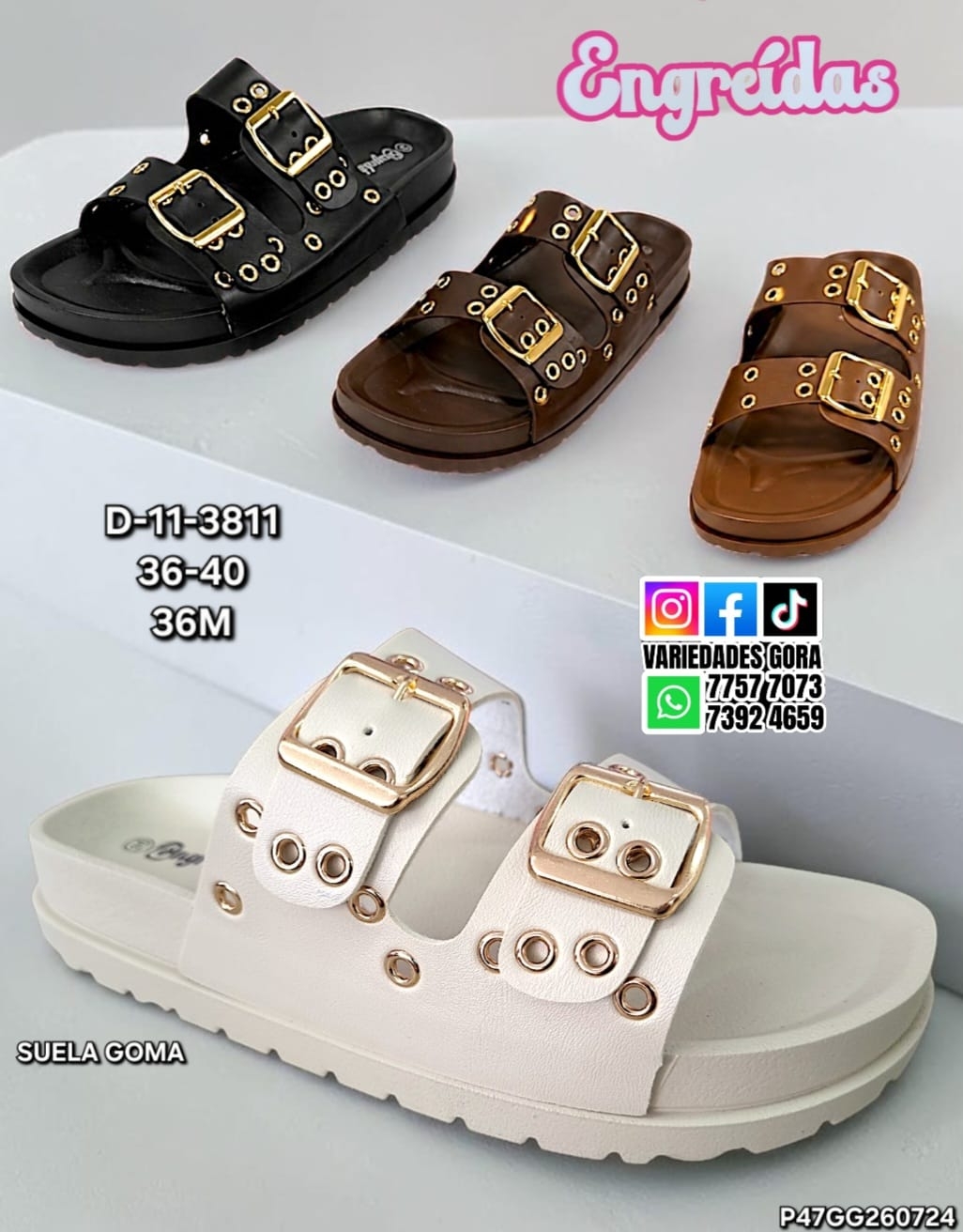 SANDALIA METER 36-40 DAMA ENGREIDAS P3