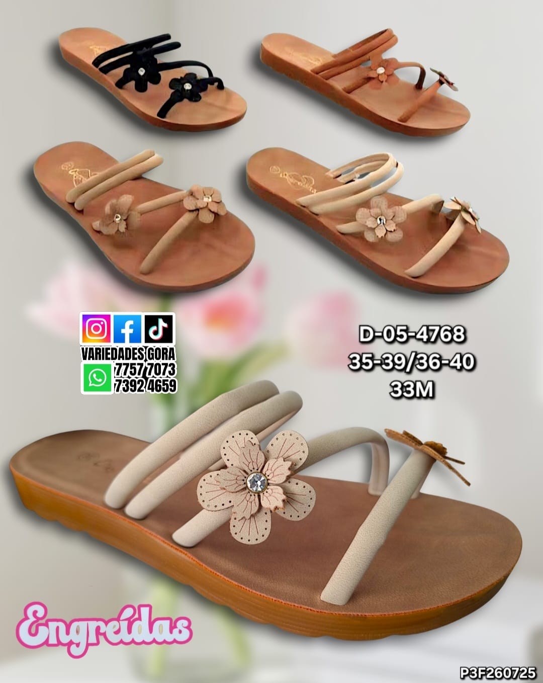 SANDALIA METER DAMA 35-40 ENGREIDAS P3