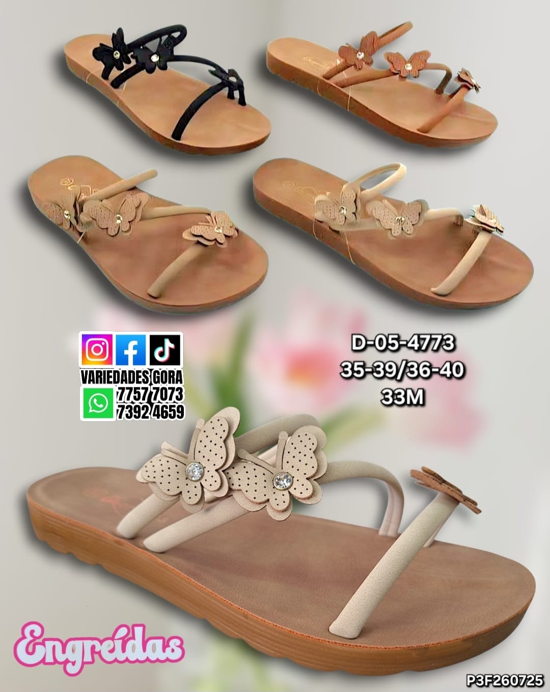 SANDALIA METER DAMA 35-40 ENGREIDAS P3