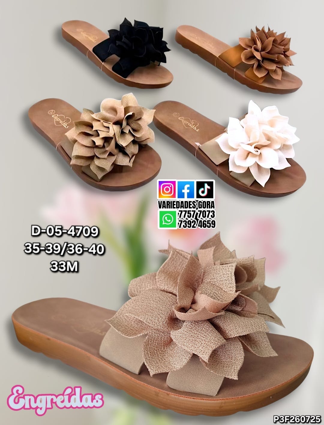 SANDALIA METER DAMA 35-40 ENGREIDAS P3