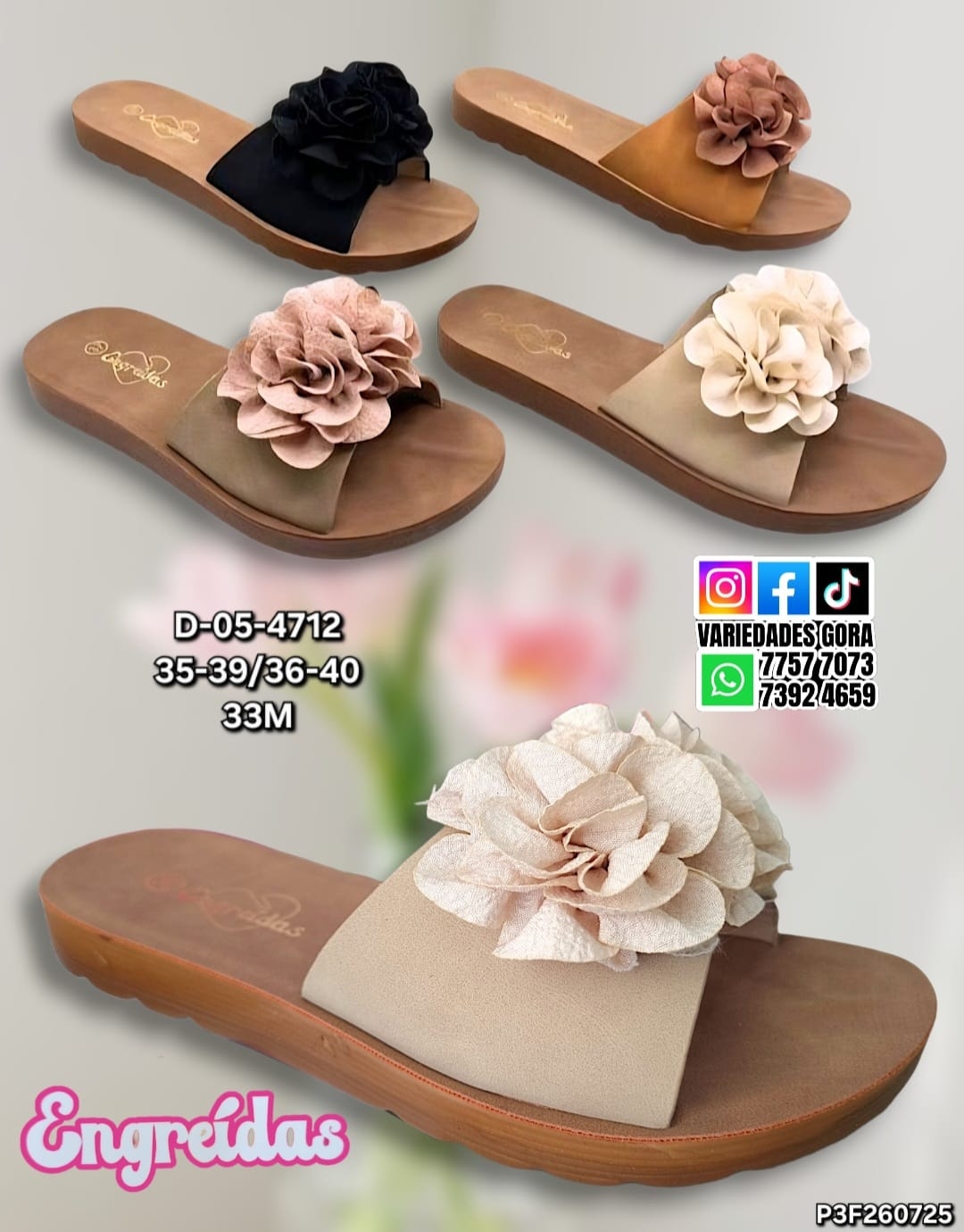 SANDALIA METER DAMA 35-40 ENGREIDAS P3