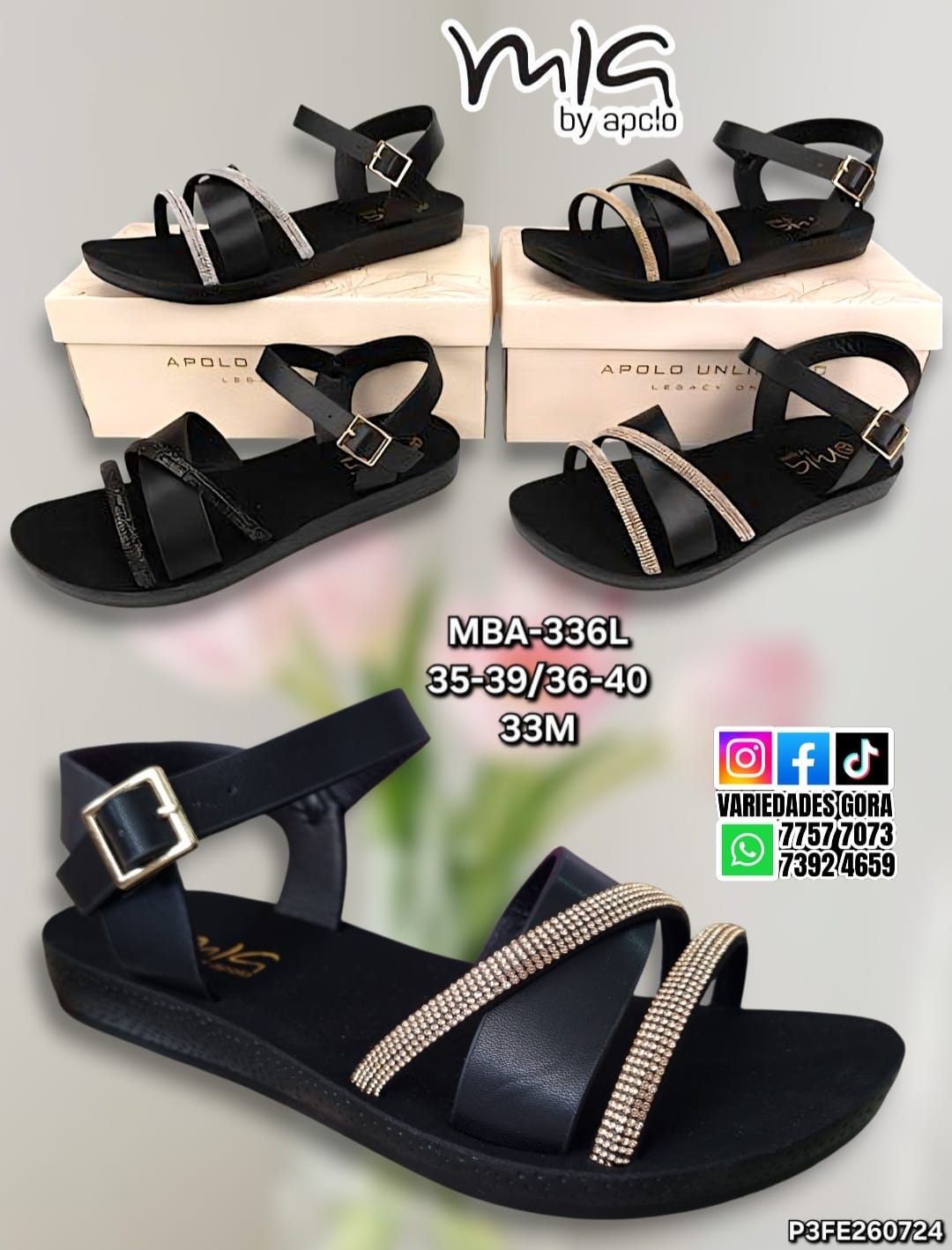 SANDALIA TALON DAMA MIA BY APOLO P3