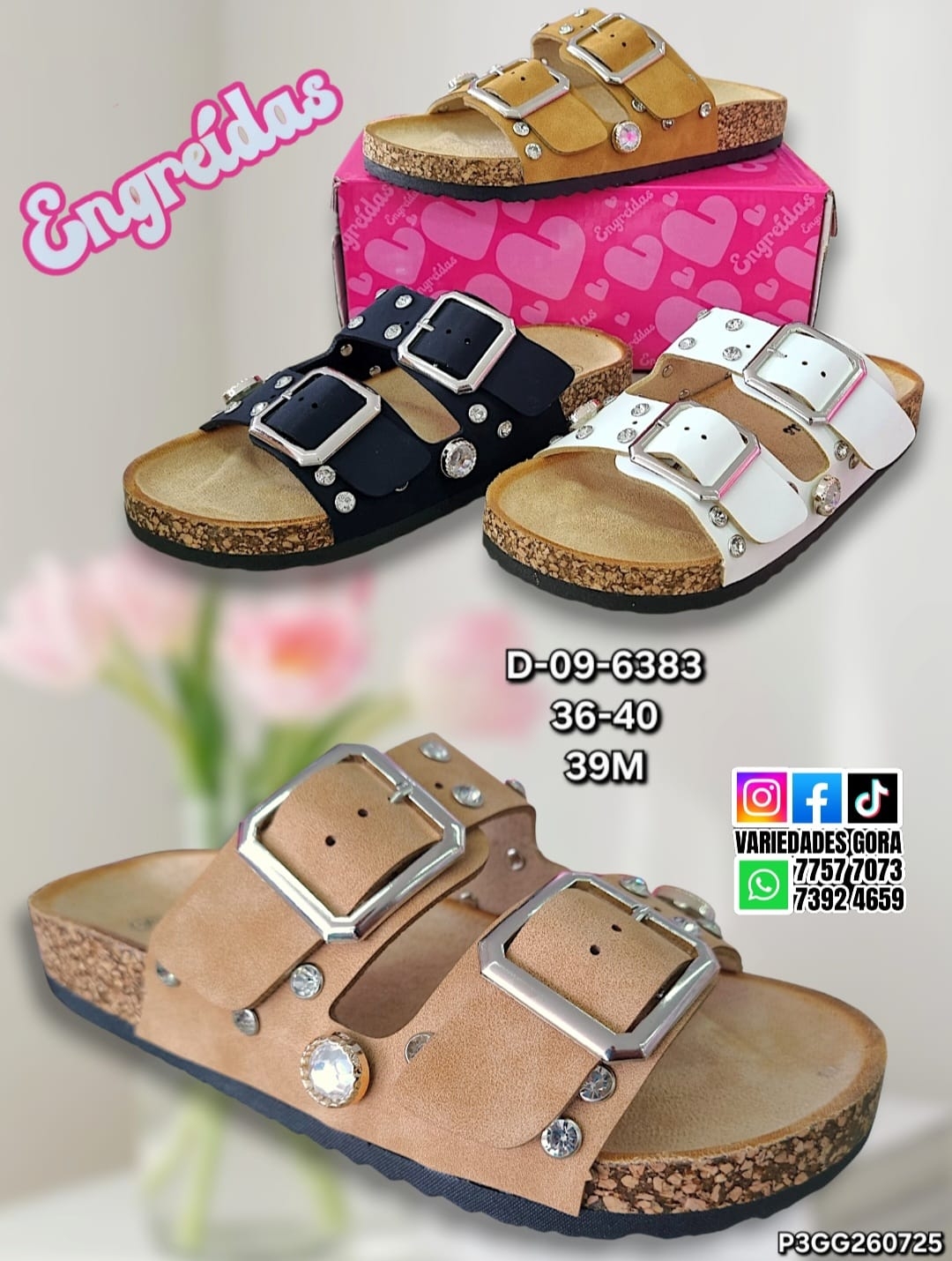 SANDALIA METER DAMA 36-40 ENGREIDAS P3