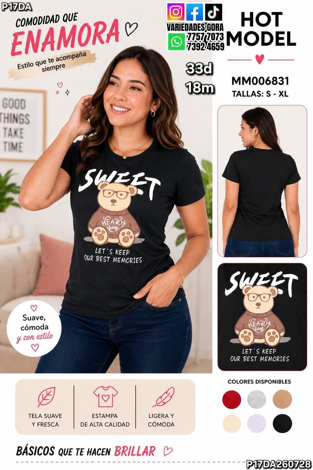 BLUSA DAMA HOT MODEL P17