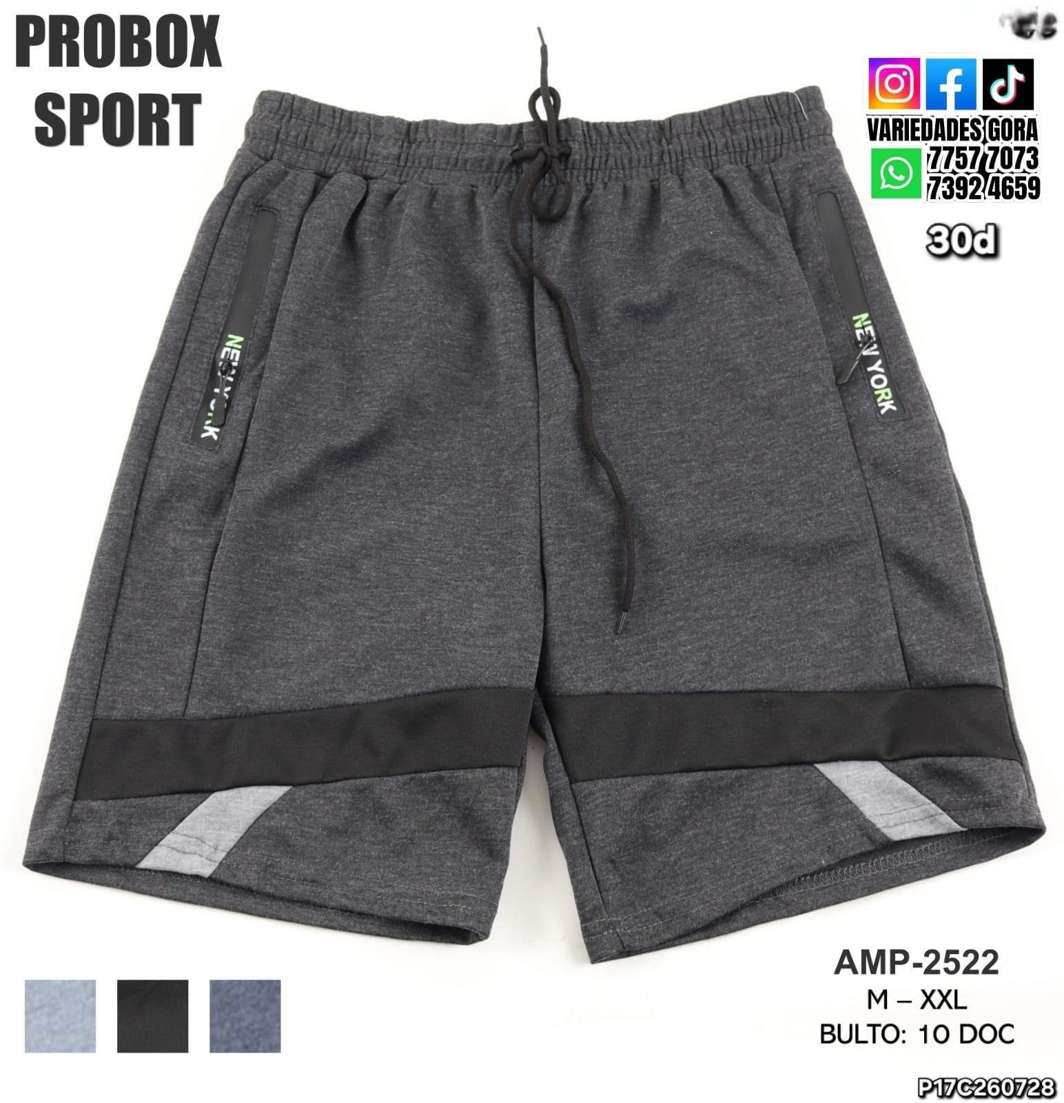 CHORT HOMBRE PROBOX SPORT P17