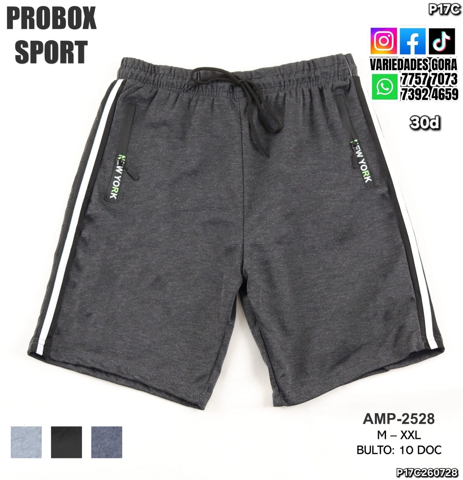 CHORT HOMBRE PROBOX SPORT P17