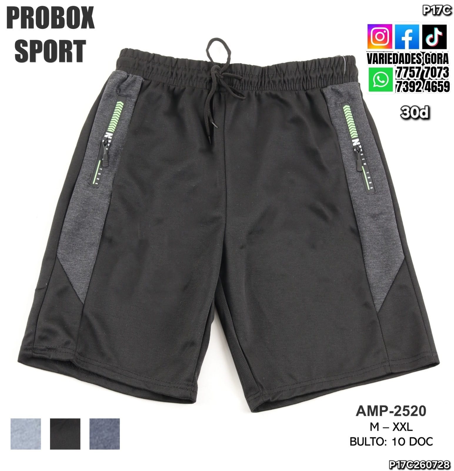 CHORT HOMBRE PROBOX SPORT P17