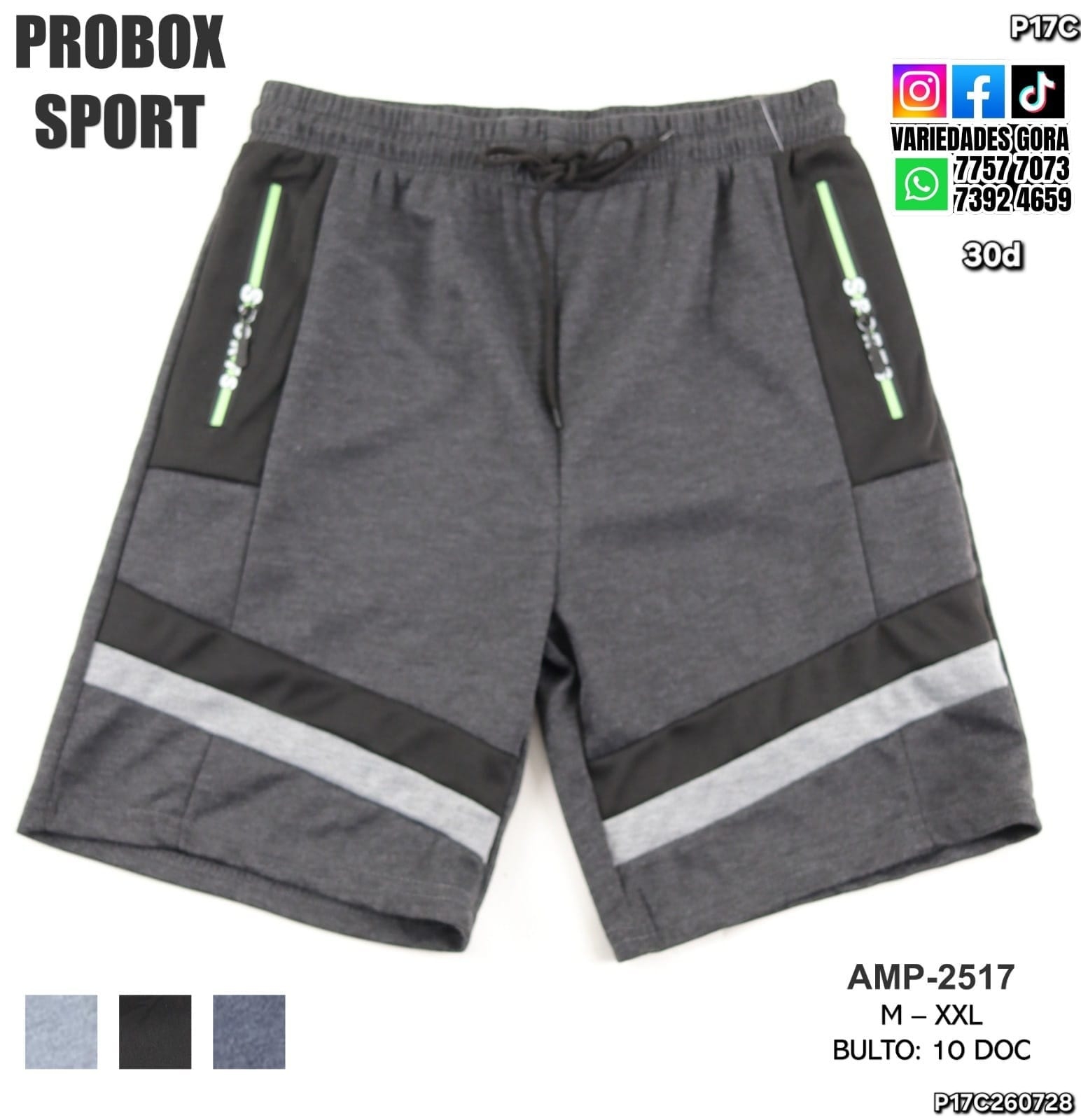 CHORT HOMBRE PROBOX SPORT P17