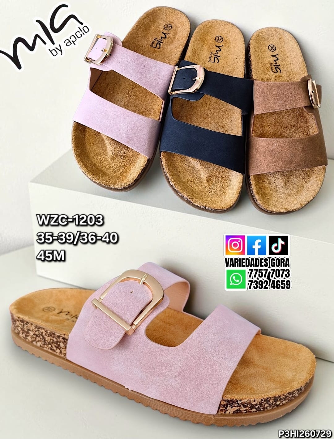 SANDALIA METER 35-40 DAMA MIA BY APOLO P3