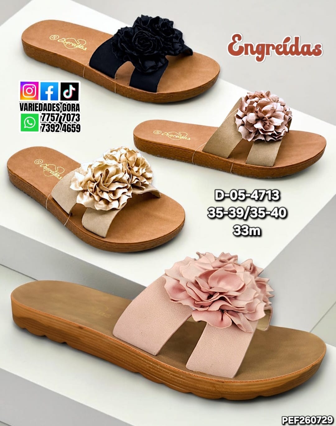 SANDALIA METER DAMA 35-40 ENGREIDAS P3