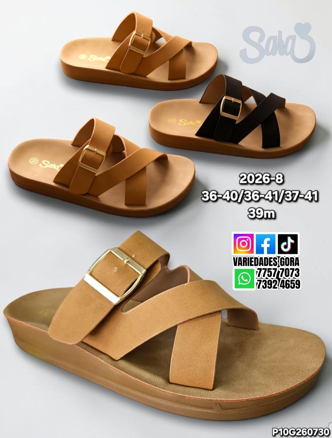 SANDALIA METER DAMA 36-41 SARA P10