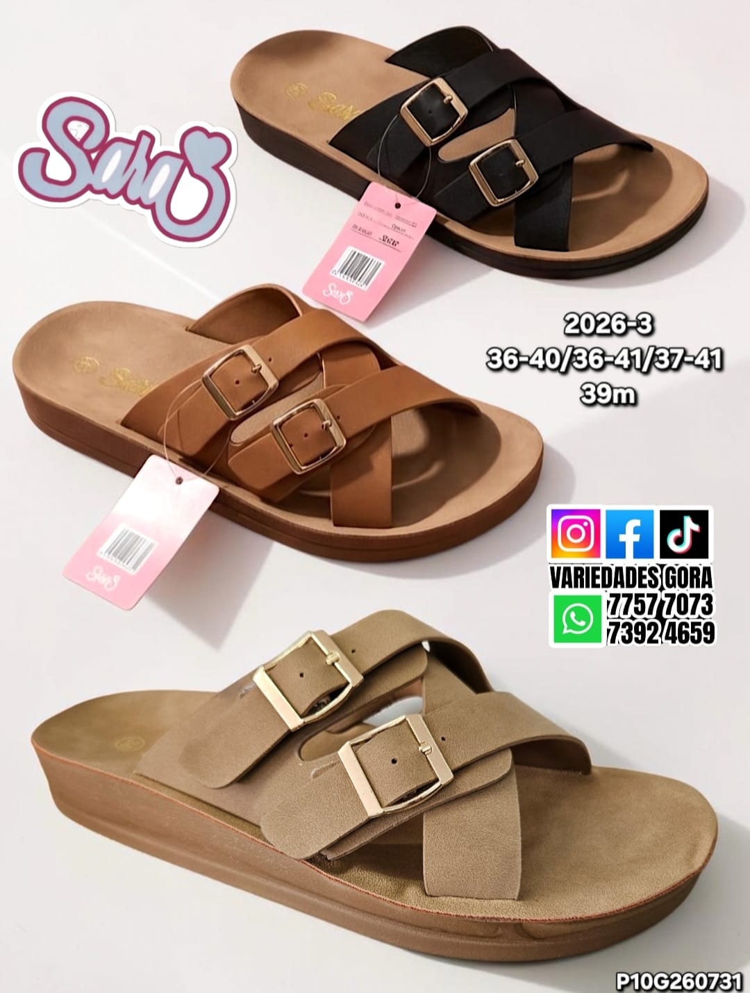 SANDALIA METER DAMA 36-41 SARA