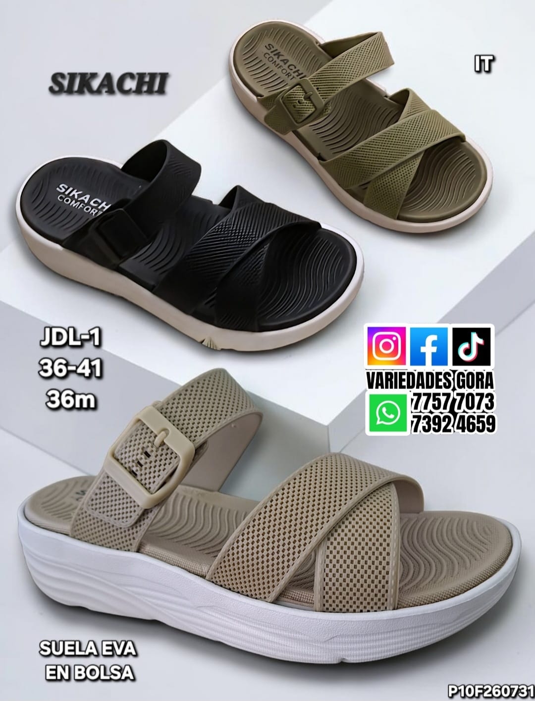 SANDALIA METER DAMA 36-41 SIKACHI P10
